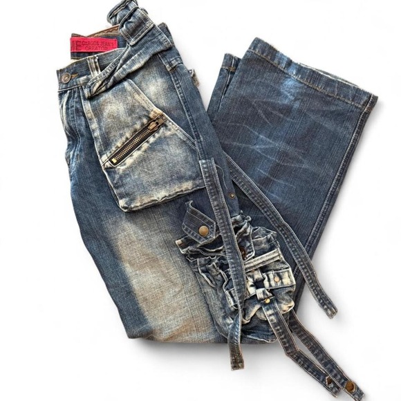 Vintage 90s Cargo Denim — Grunge Streetwear Staple - Picture 8 of 8